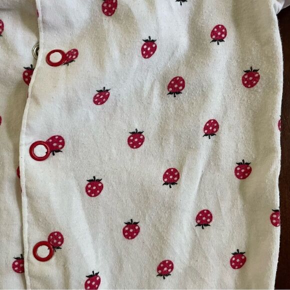 H&M Baby Girl One Piece Suit Ladybug Cotton Size 2-4 Months - Picture 2 of 6